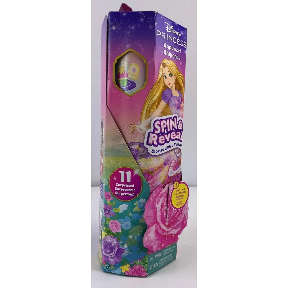 Disney Princess Rapunzel Spin & Reveal‎ Stories Twist Doll Mattel 11 Surprises